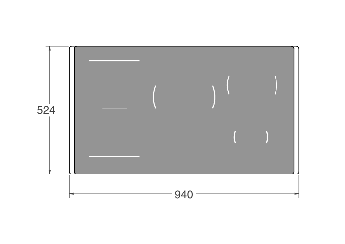90cm 5 induction zones hobs with trim, TFT display | Bertazzoni